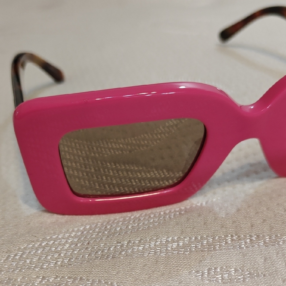 Coach Vibrant Pink Square Sunglasses - Picture 5 of 6